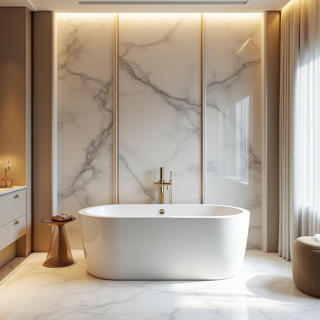 Elegancka łazienka w stylu spa